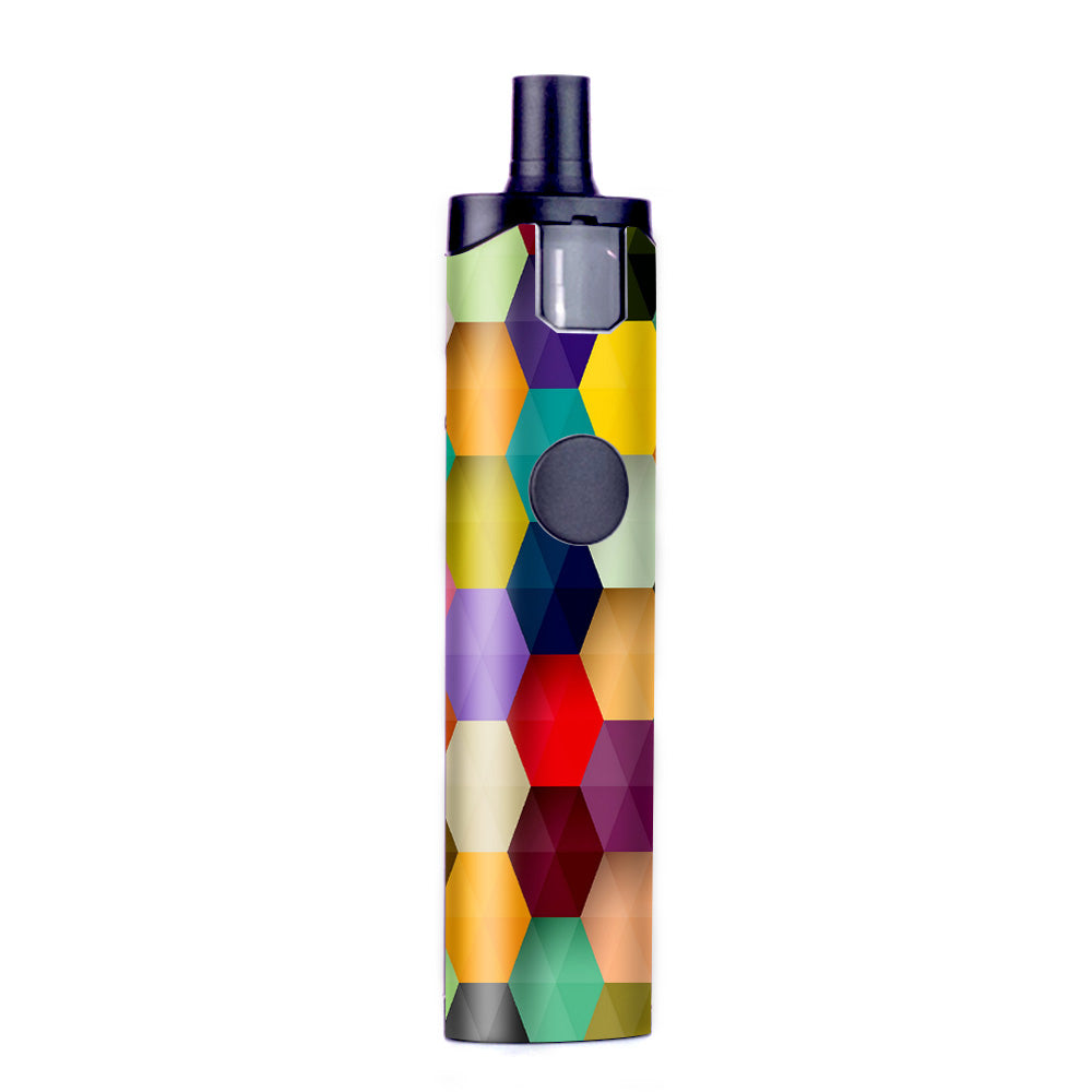  Colorful Geometry Honeycomb Wismec Motiv Pod Skin