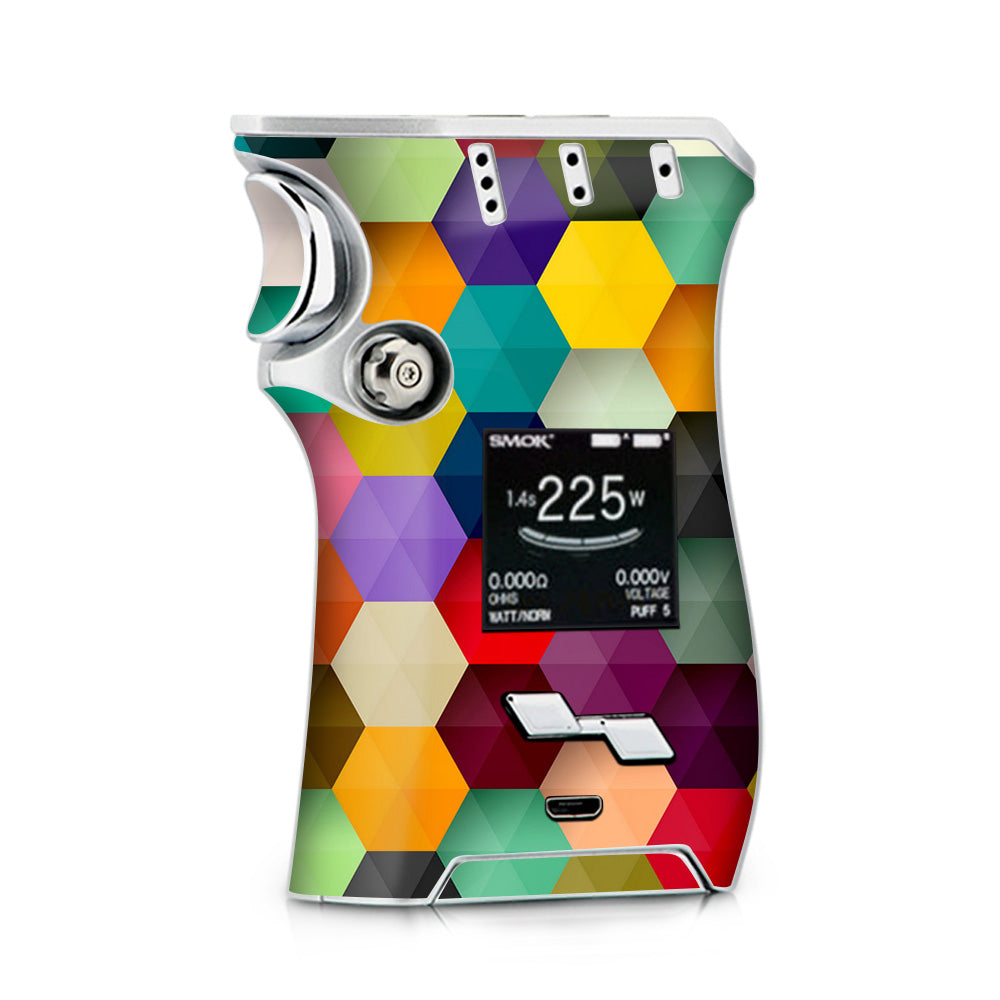  Colorful Geometry Honeycomb Smok Mag kit Skin