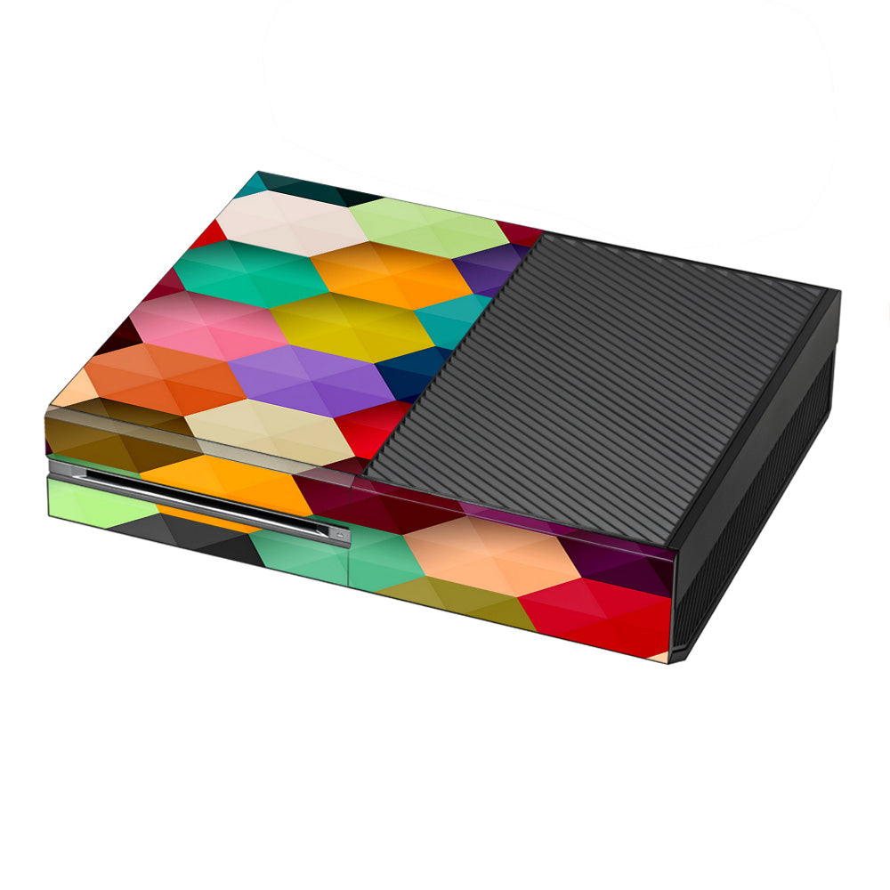  Colorful Geometry Honeycomb Microsoft Xbox One Skin