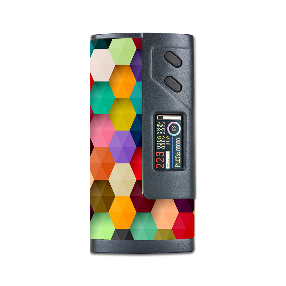  Colorful Geometry Honeycomb Sigelei 213W Plus Skin