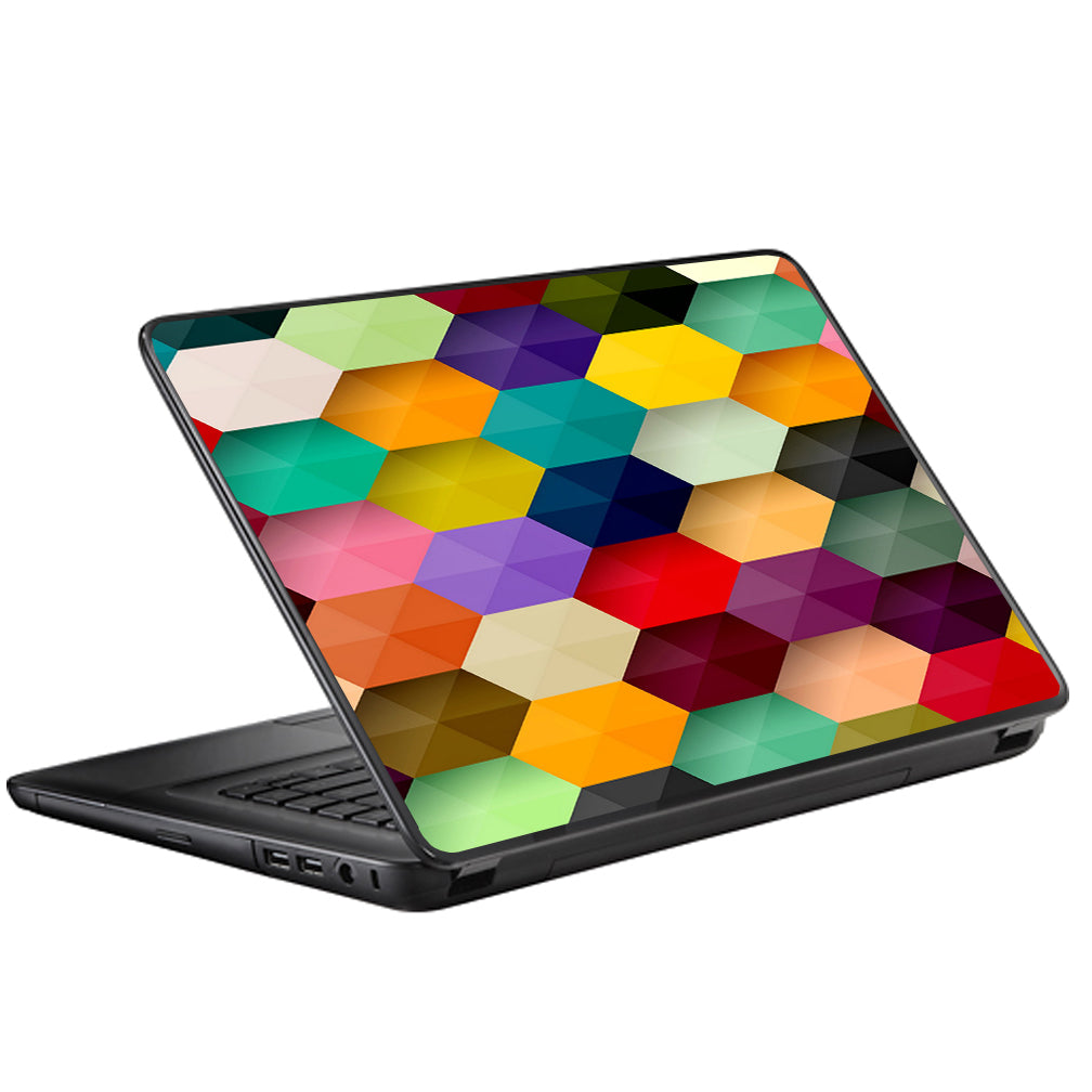  Colorful Geometry Honeycomb Universal 13 to 16 inch wide laptop Skin