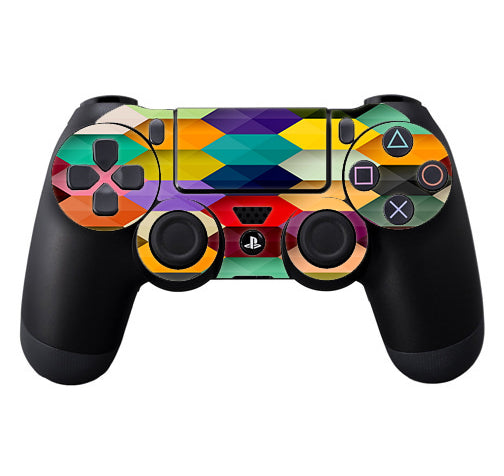  Colorful Geometry Honeycomb Sony Playstation PS4 Controller Skin