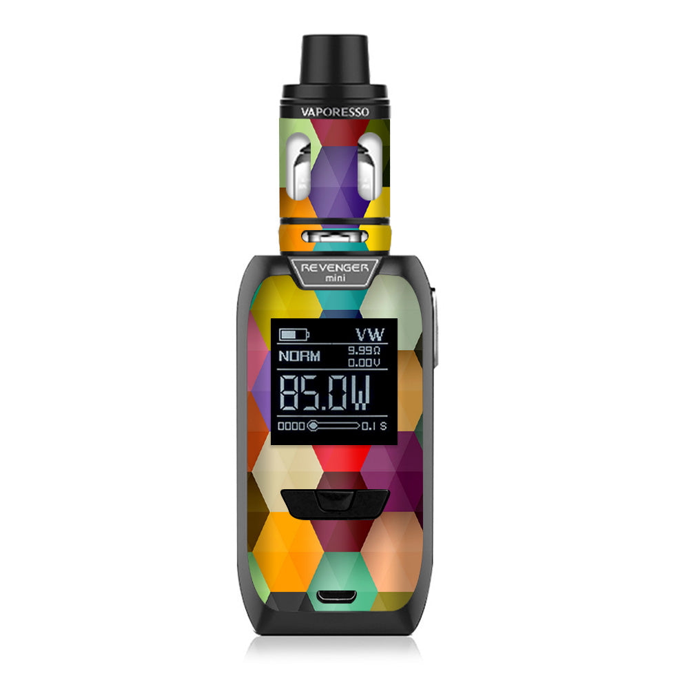  Colorful Geometry Honeycomb Vaporesso Revenger Mini 85w Skin