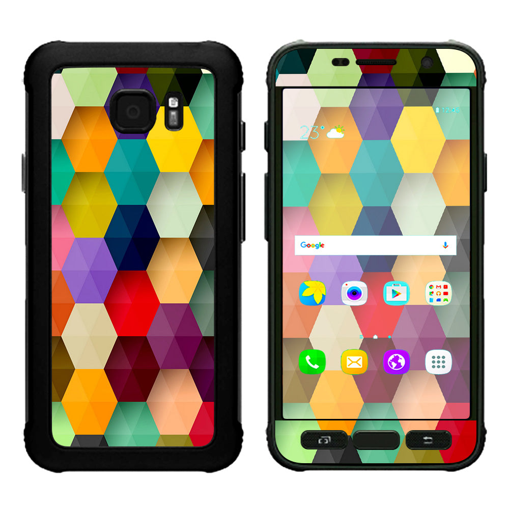  Colorful Geometry Honeycomb Samsung Galaxy S7 Active Skin
