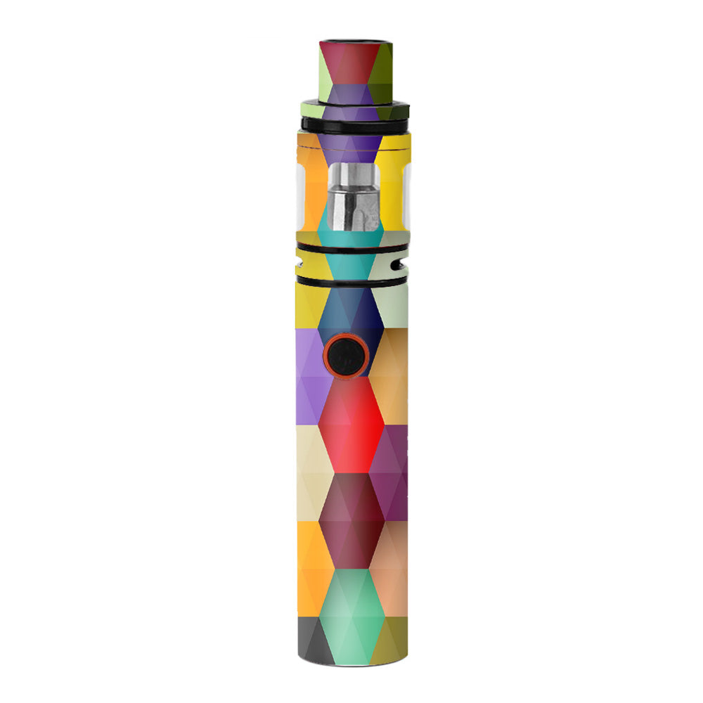  Colorful Geometry Honeycomb Smok Stick V8 Skin