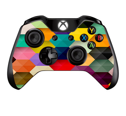  Colorful Geometry Honeycomb Microsoft Xbox One Controller Skin