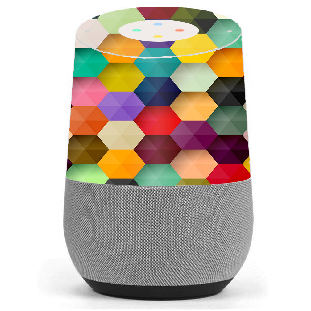  Colorful Geometry Honeycomb Google Home Skin