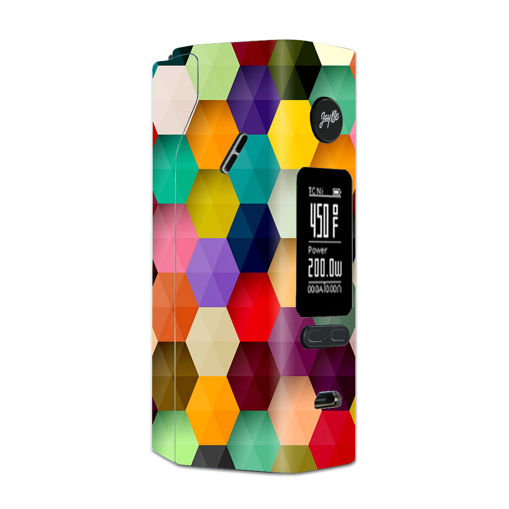  Colorful Geometry Honeycomb Wismec Reuleaux RX 2/3 combo kit Skin