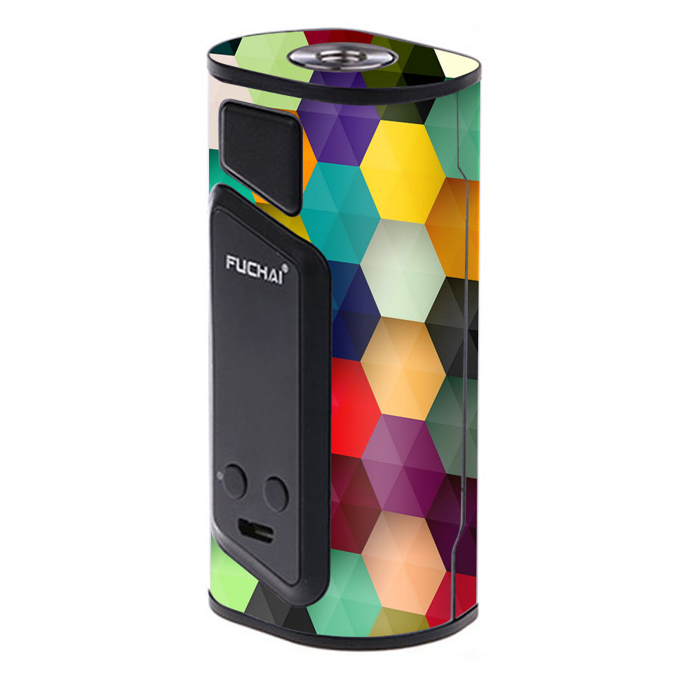  Colorful Geometry Honeycomb Sigelei Fuchai Duo-3 Skin