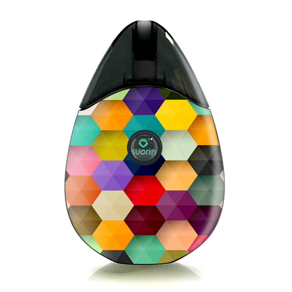  Colorful Geometry Honeycomb Suorin Drop Skin