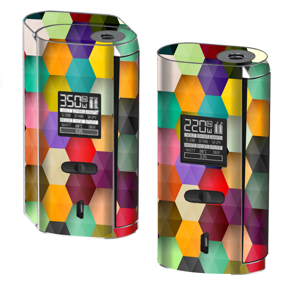  Colorful Geometry Honeycomb Smok GX2/4 350w Skin