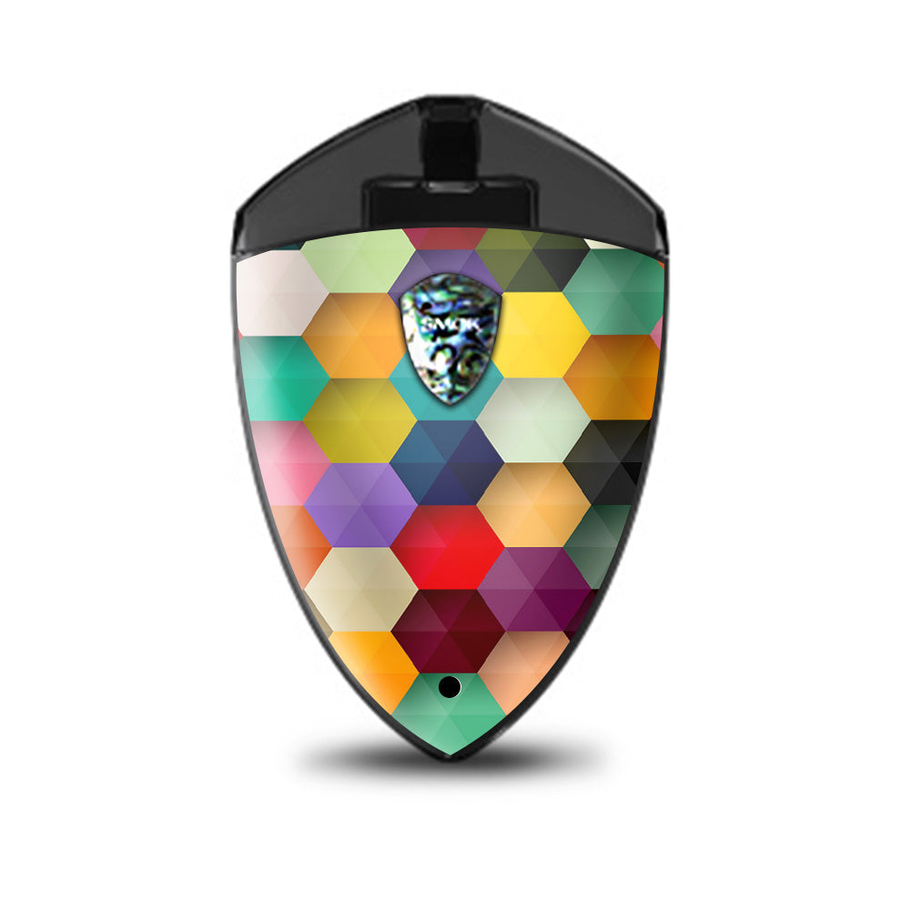  Colorful Geometry Honeycomb Smok Rolo Badge Skin