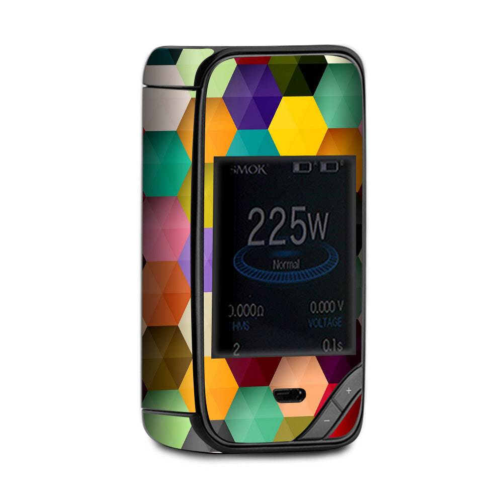  Colorful Geometry Honeycomb X-Priv Smok Skin