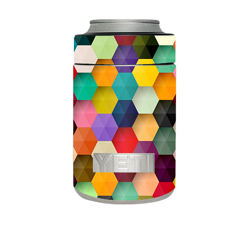  Colorful Geometry Honeycomb Yeti Rambler Colster Skin