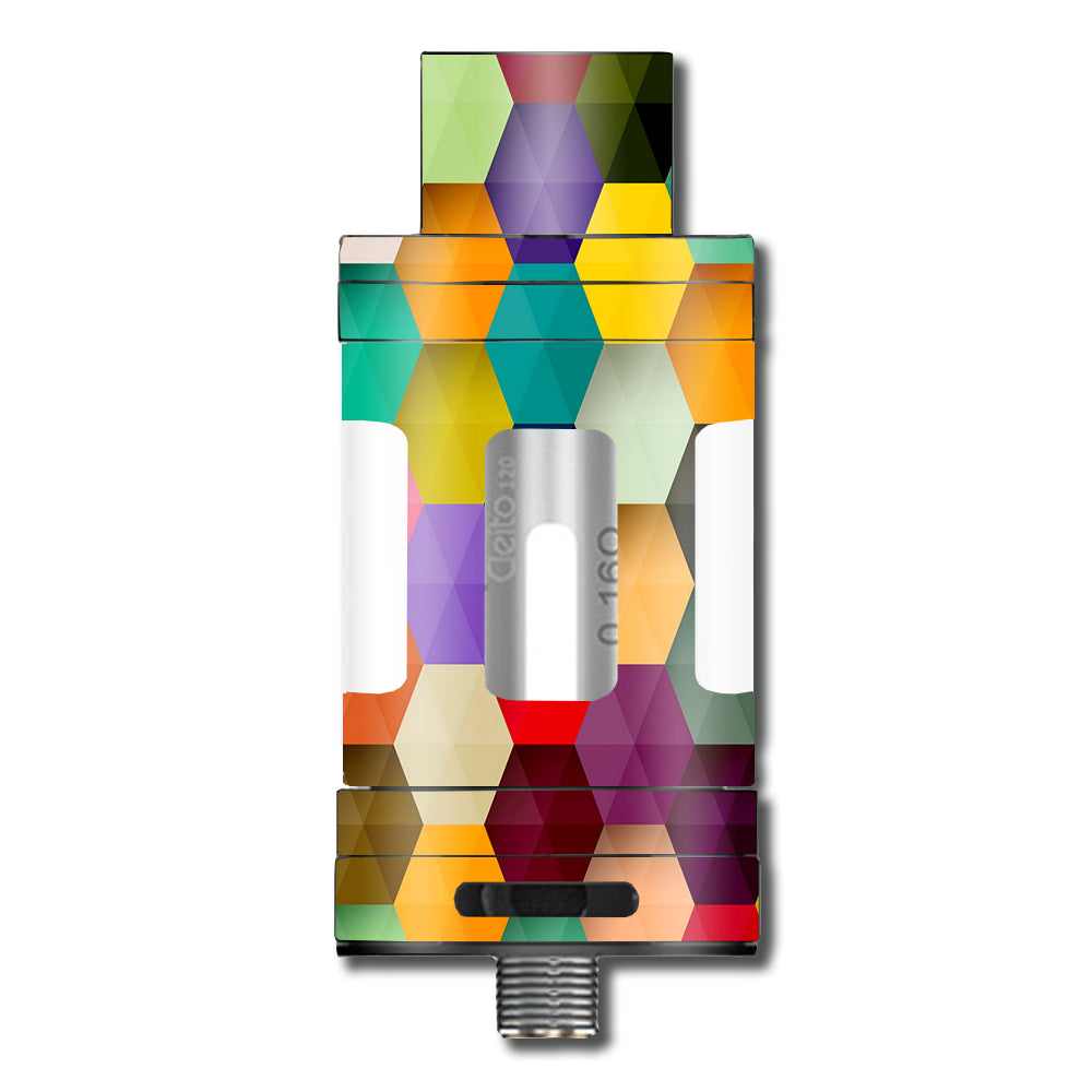  Colorful Geometry Honeycomb Aspire Cleito 120 Skin