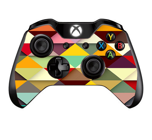  Colorful Triangles Pattern Microsoft Xbox One Controller Skin