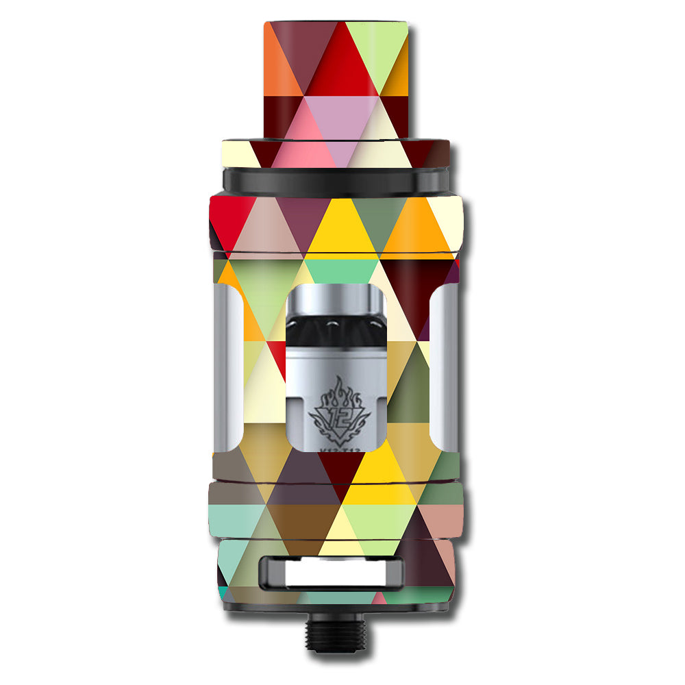  Colorful Triangles Pattern Smok TFV12 Tank Skin