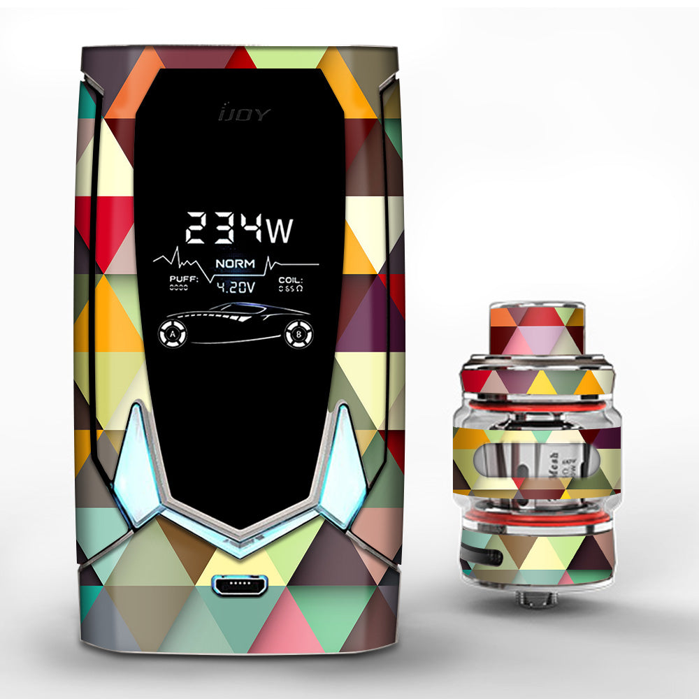  Colorful Triangles Pattern iJoy Avenger 270 Skin
