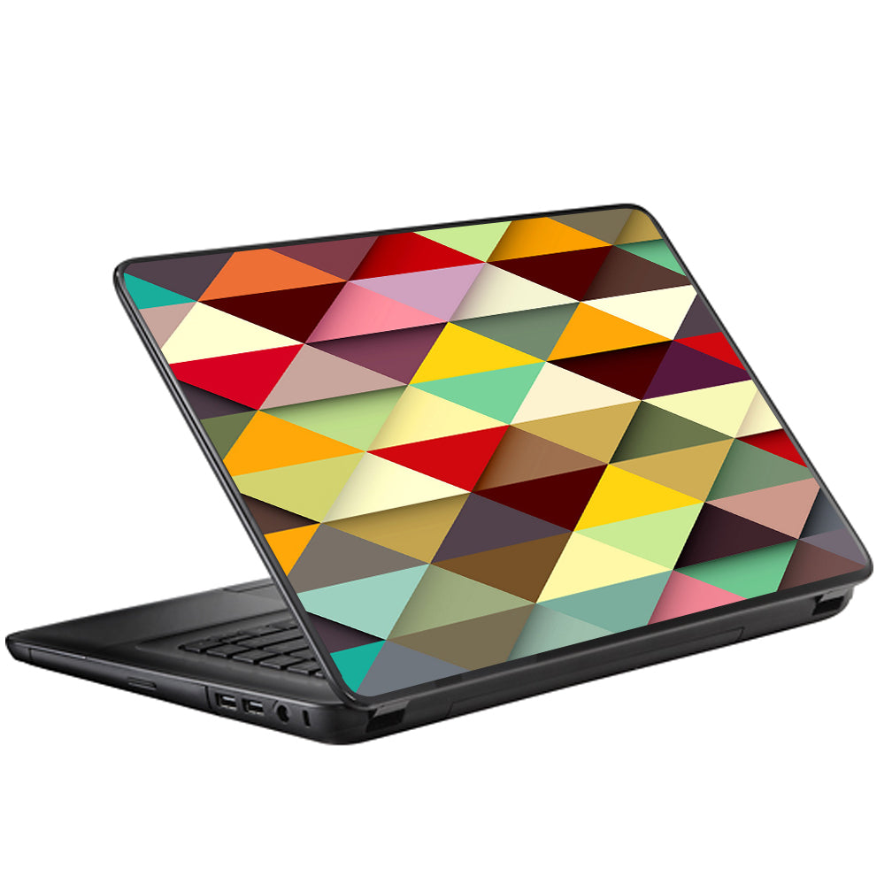  Colorful Triangles Pattern Universal 13 to 16 inch wide laptop Skin