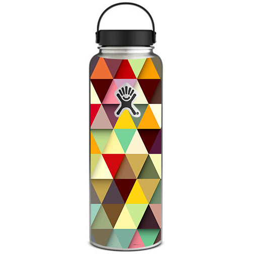  Colorful Triangles Pattern Hydroflask 40oz Wide Mouth Skin