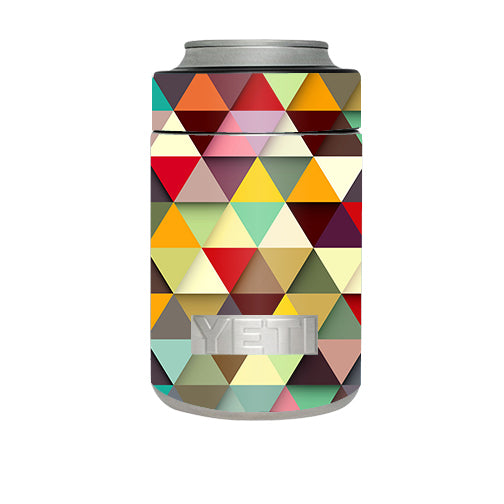  Colorful Triangles Pattern Yeti Rambler Colster Skin