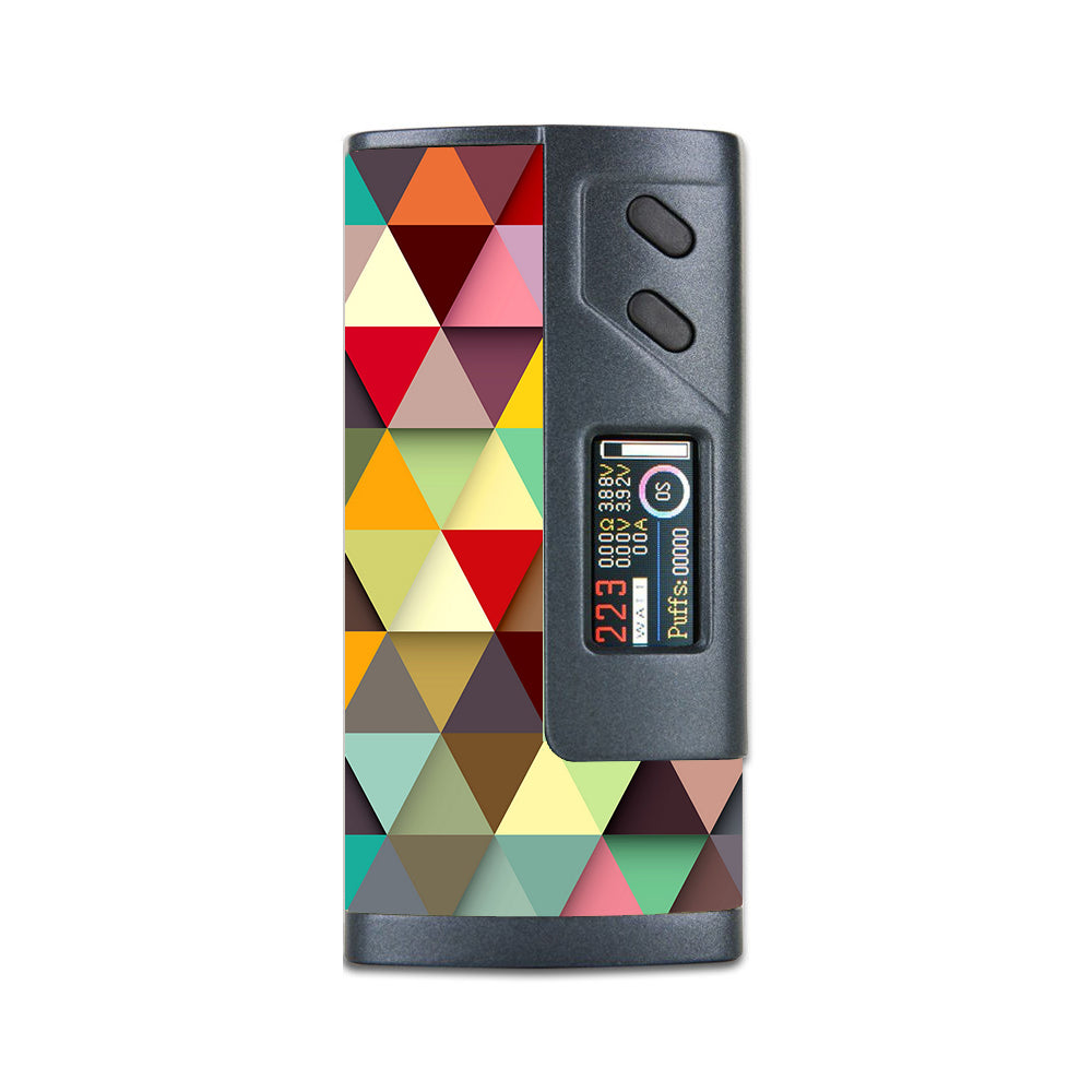  Colorful Triangles Pattern Sigelei 213W Plus Skin