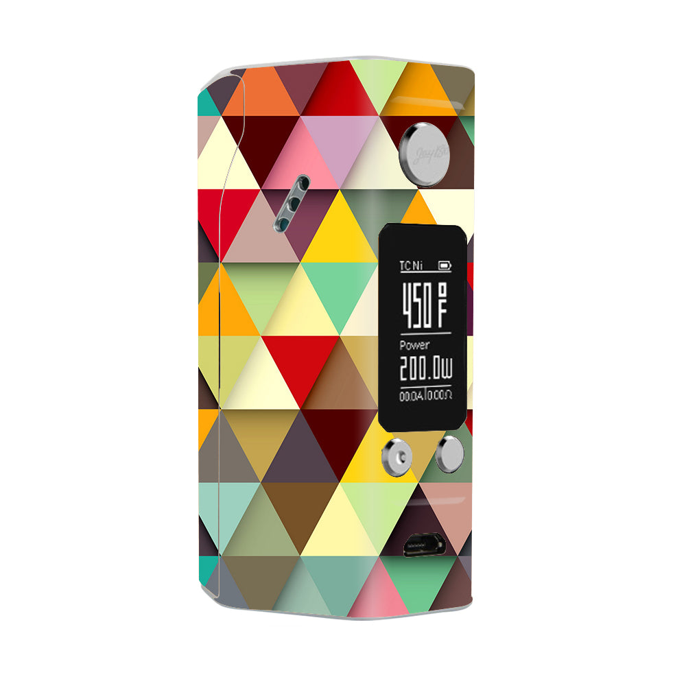  Colorful Triangles Pattern Wismec Reuleaux RX200S Skin