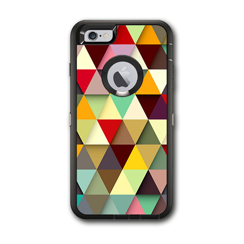  Colorful Triangles Pattern Otterbox Defender iPhone 6 PLUS Skin