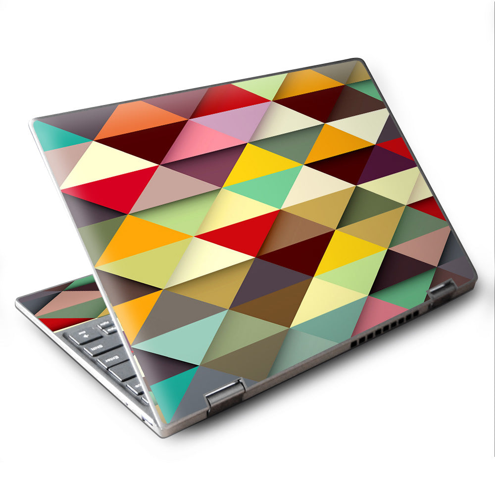  Colorful Triangles Pattern Lenovo Yoga 710 11.6" Skin