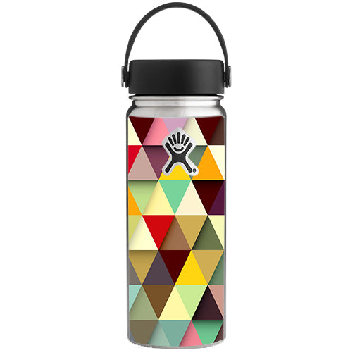  Colorful Triangles Pattern Hydroflask 18oz Wide Mouth Skin