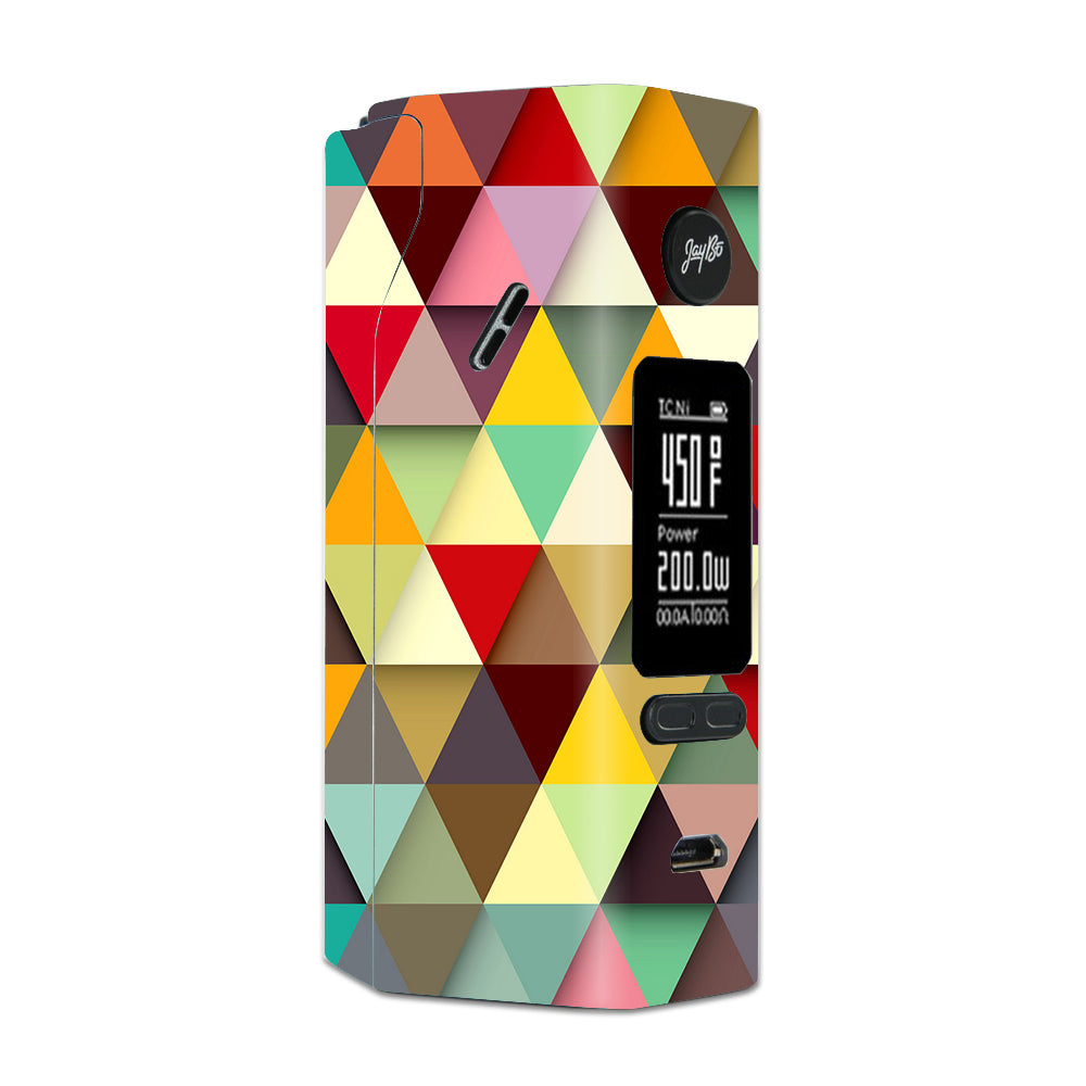  Colorful Triangles Pattern Wismec Reuleaux RX 2/3 combo kit Skin