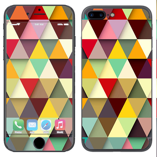  Colorful Triangles Pattern Apple  iPhone 7+ Plus / iPhone 8+ Plus Skin