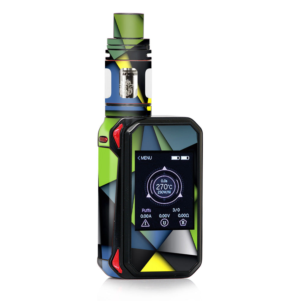  Green Blue Geometry Shapes Smok G-priv 2 Skin