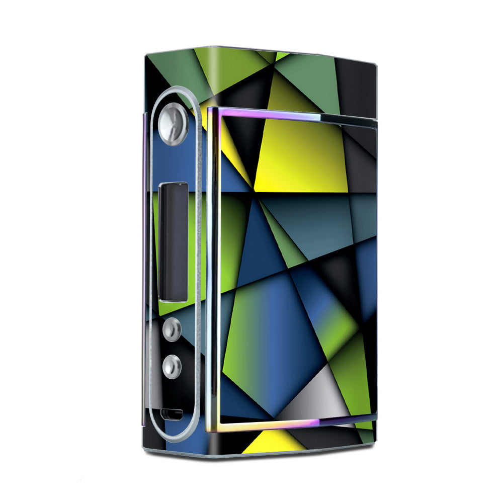  Green Blue Geometry Shapes Too VooPoo Skin