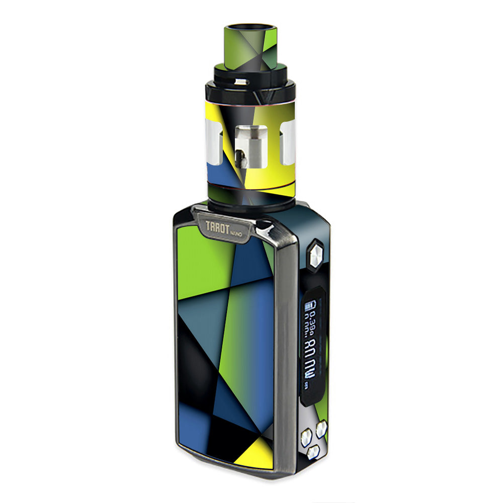  Green Blue Geometry Shapes Vaporesso  Tarot Nano Skin