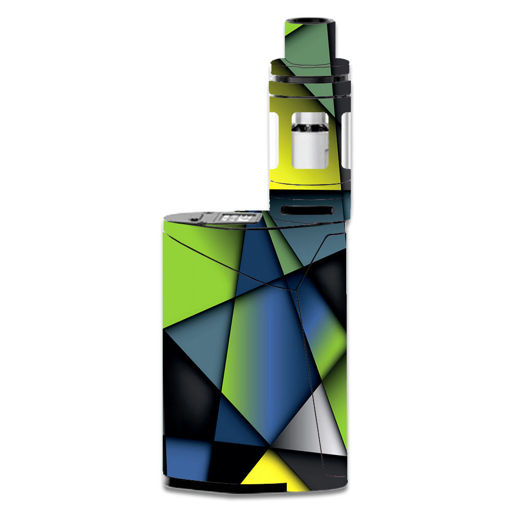  Green Blue Geometry Shapes Smok GX350 Skin