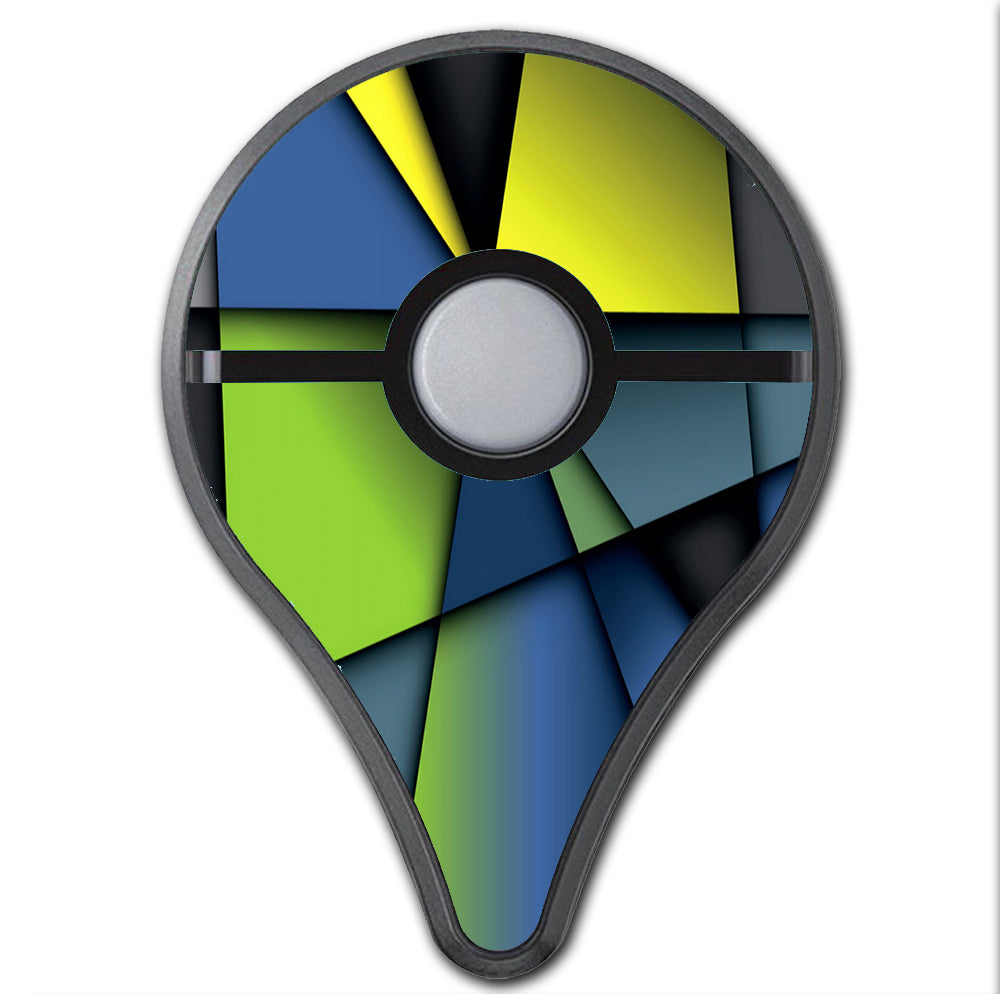  Green Blue Geometry Shapes Pokemon Go Plus Skin