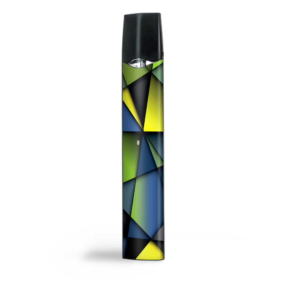  Green Blue Geometry Shapes Smok Infinix Ultra Portable Skin