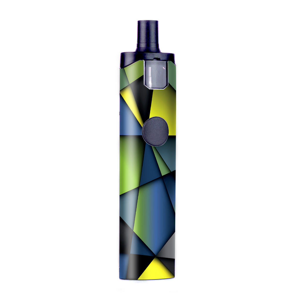  Green Blue Geometry Shapes Wismec Motiv Pod Skin