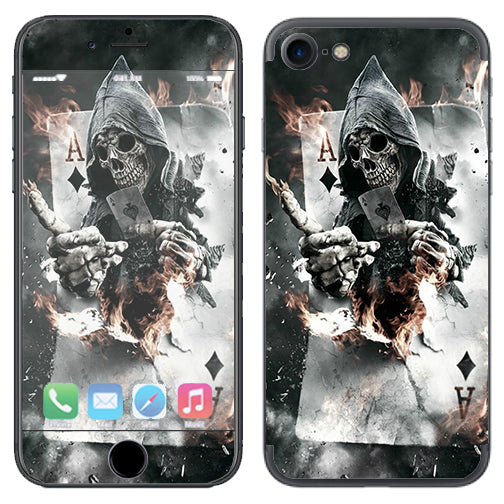  Ace Diamonds Grim Reeper Skull Apple iPhone 7 or iPhone 8 Skin