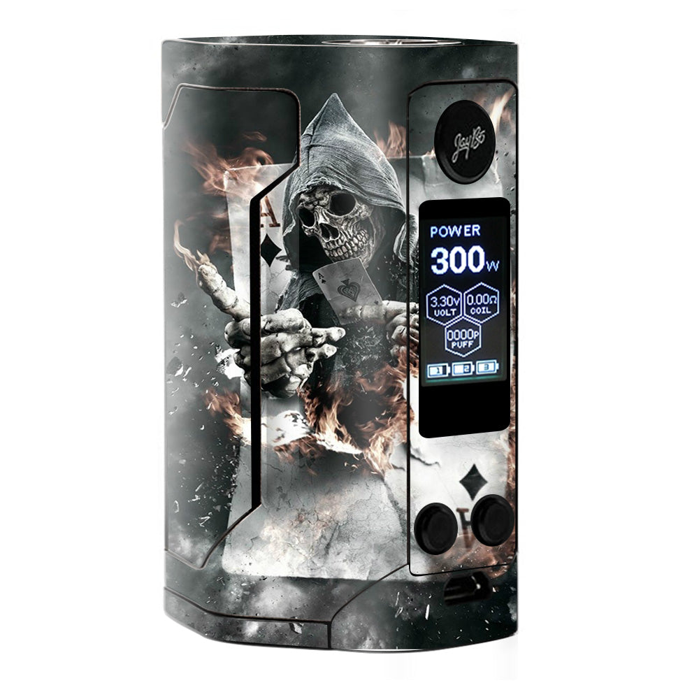 Ace Diamonds Grim Reeper Skull Wismec RX Gen 3 Skin