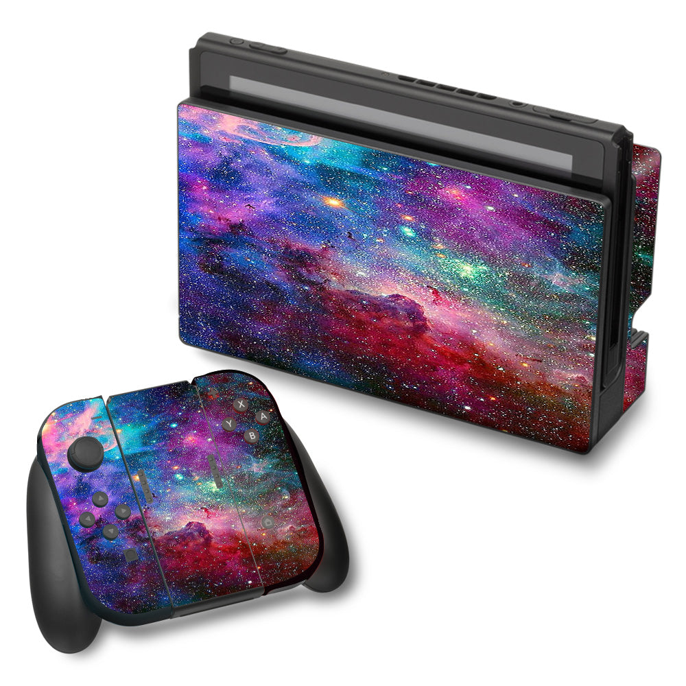  Colorful Space Gasses Nintendo Switch Skin