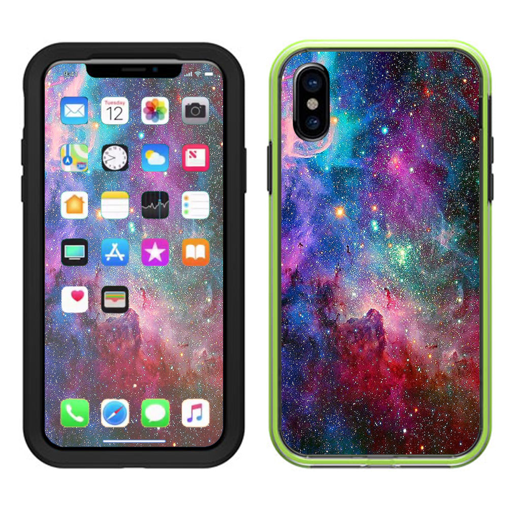 Colorful Space Gasses Lifeproof Slam Case iPhone X Skin