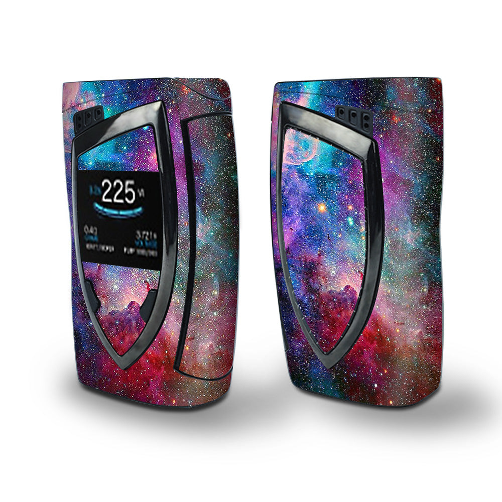 Skin Decal Vinyl Wrap for Smok Devilkin Kit 225w Vape (includes TFV12 Prince Tank Skins) skins cover/ Colorful Space Gasses