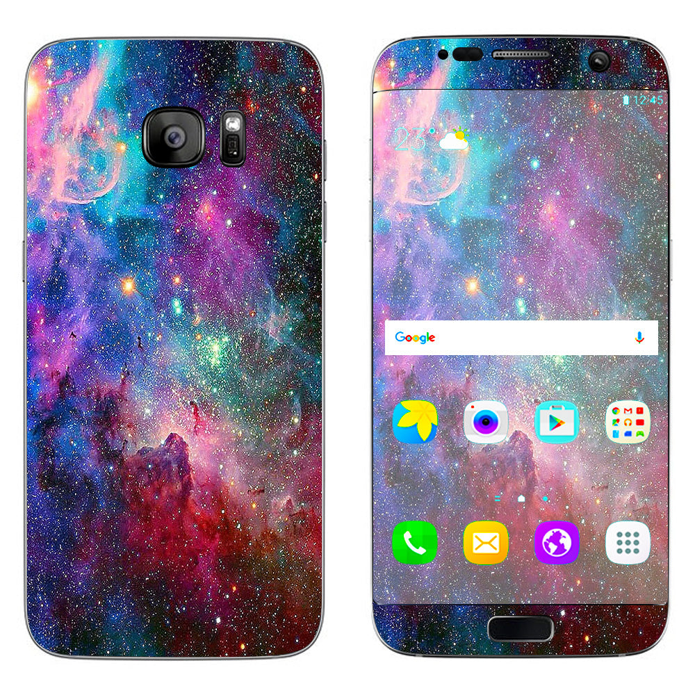  Colorful Space Gasses Samsung Galaxy S7 Edge Skin