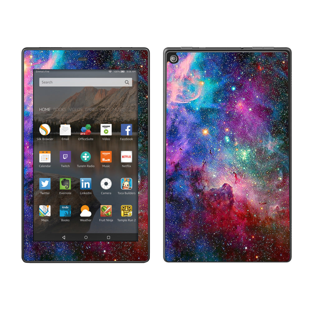  Colorful Space Gasses Amazon Fire HD 8 Skin