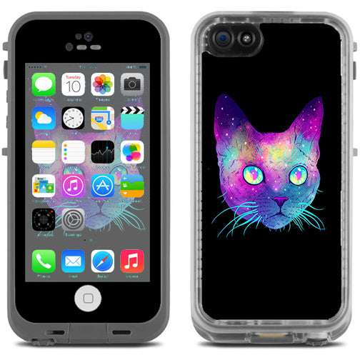  Colorful Galaxy Space Cat Lifeproof Fre iPhone 5C Skin