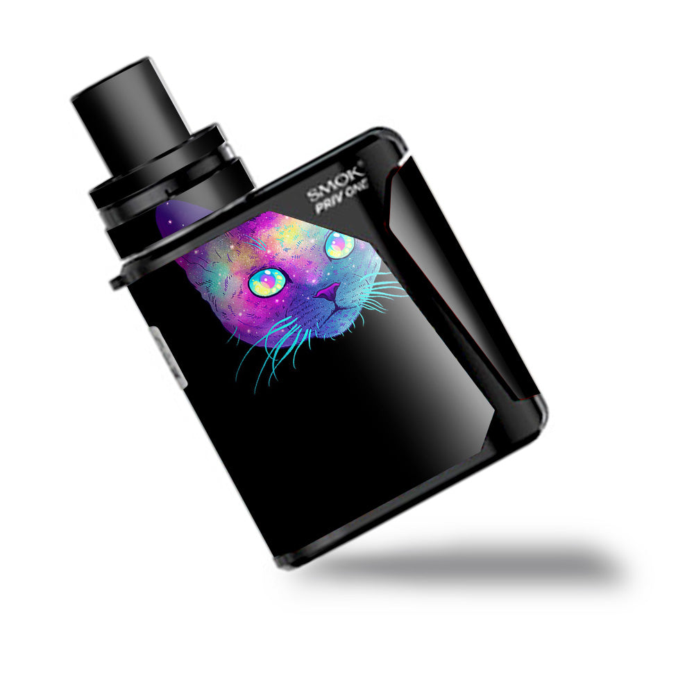  Colorful Galaxy Space Cat Smok Priv One Skin