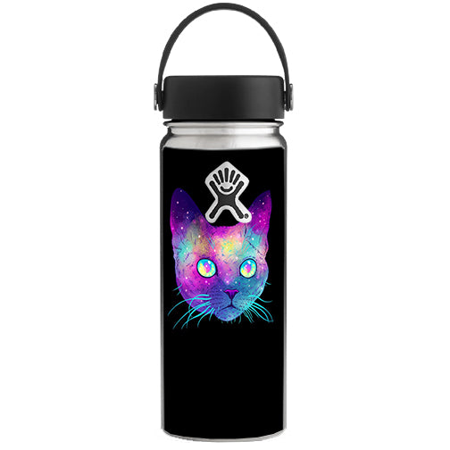  Colorful Galaxy Space Cat Hydroflask 18oz Wide Mouth Skin