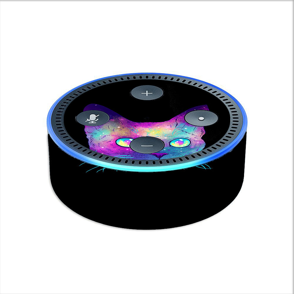 Colorful Galaxy Space Cat Amazon Echo Dot 2nd Gen Skin